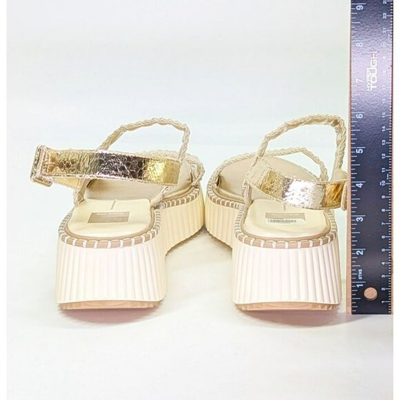 Dolce Vita Daiya Women's Metallic Platinum Platform Sandal Size 9.5 (MSRP $130) - Picture 8 of 11